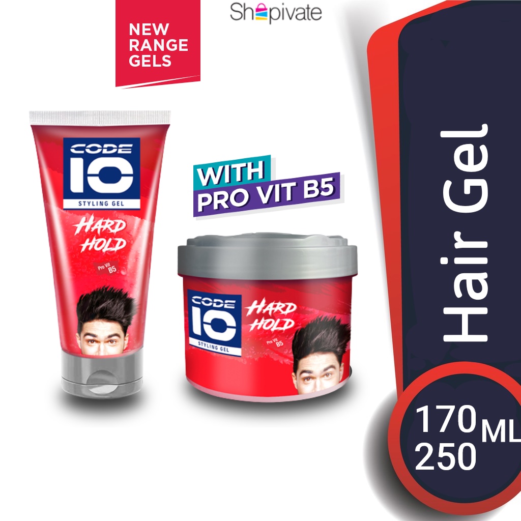Code 10 New Hairstyling Gel Hard Hold 170ml / 250ml Shopee Malaysia