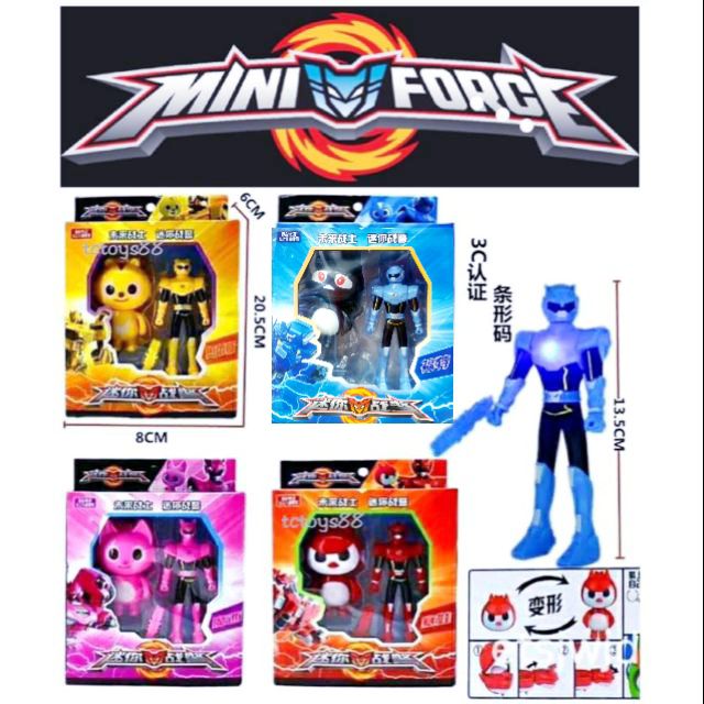 READY STOCK MINI FORCE TOY MINIFORCE ACTION FIGURE POWER RANGERS