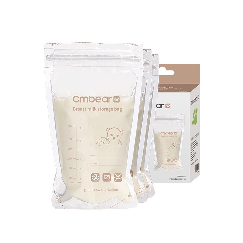 Disposable Double ZipLock Breastmilk Breast Milk Storage Bag Breastmilk