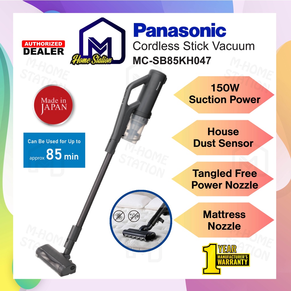 Panasonic Dust Sensor Cordless Stick Vacuum Cleaner Detachable as