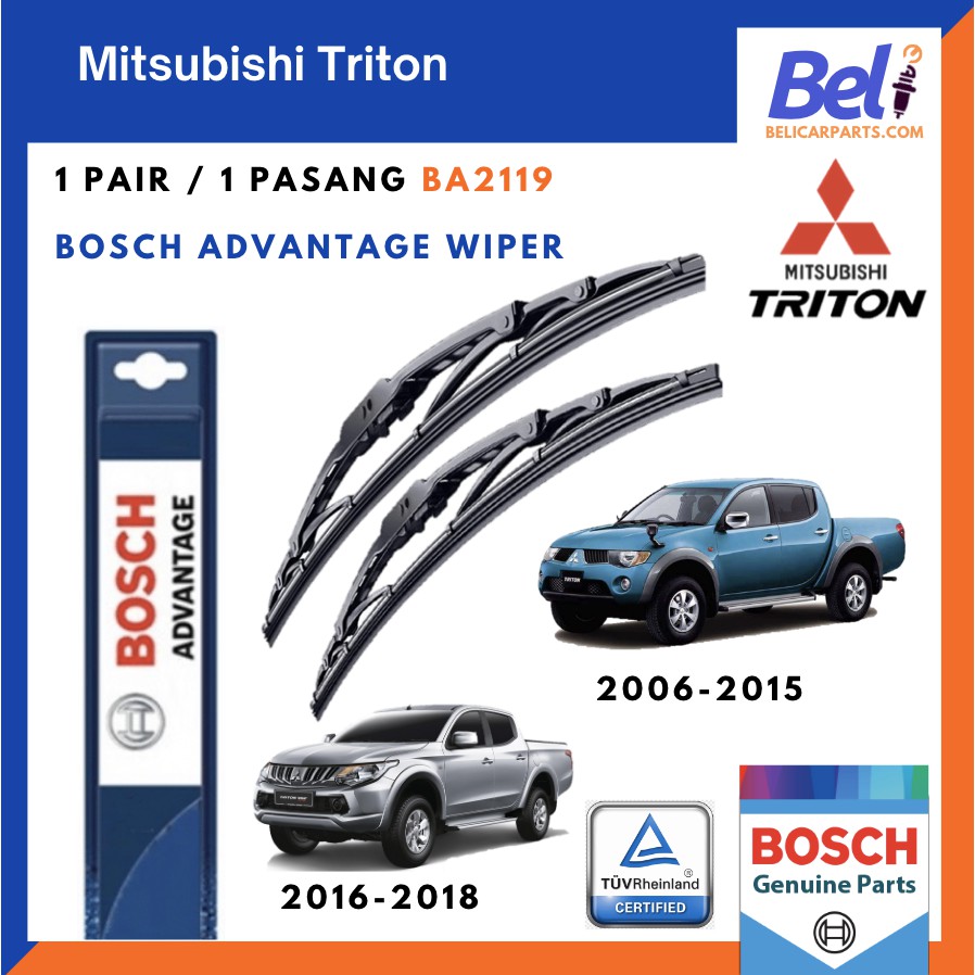 Mitsubishi Triton Car Windscreen Wiper Blade Bosch Advantage BA2119