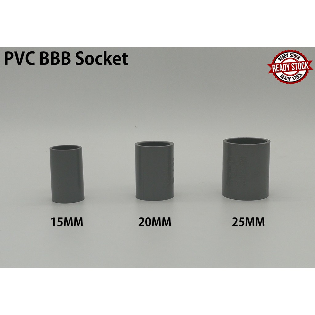 15MM 20MM 25MM PVC PIPE FITTING BRAND BBB (BINA) SOCKET PAIP AIR