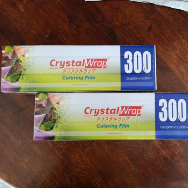Crystal wrap, 300mm * 300 meter catering film with slidding cutter