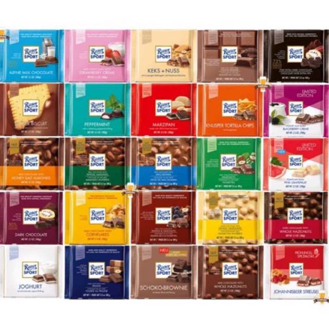 Ritter Sport Chocolate 100Gm Made In Germany 🇩🇪 | Shopee Malaysia