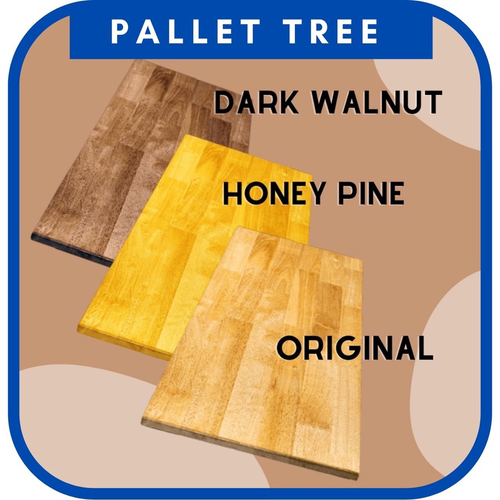 Customize kayu Rubber wood Top Meja( request your own size) Shopee