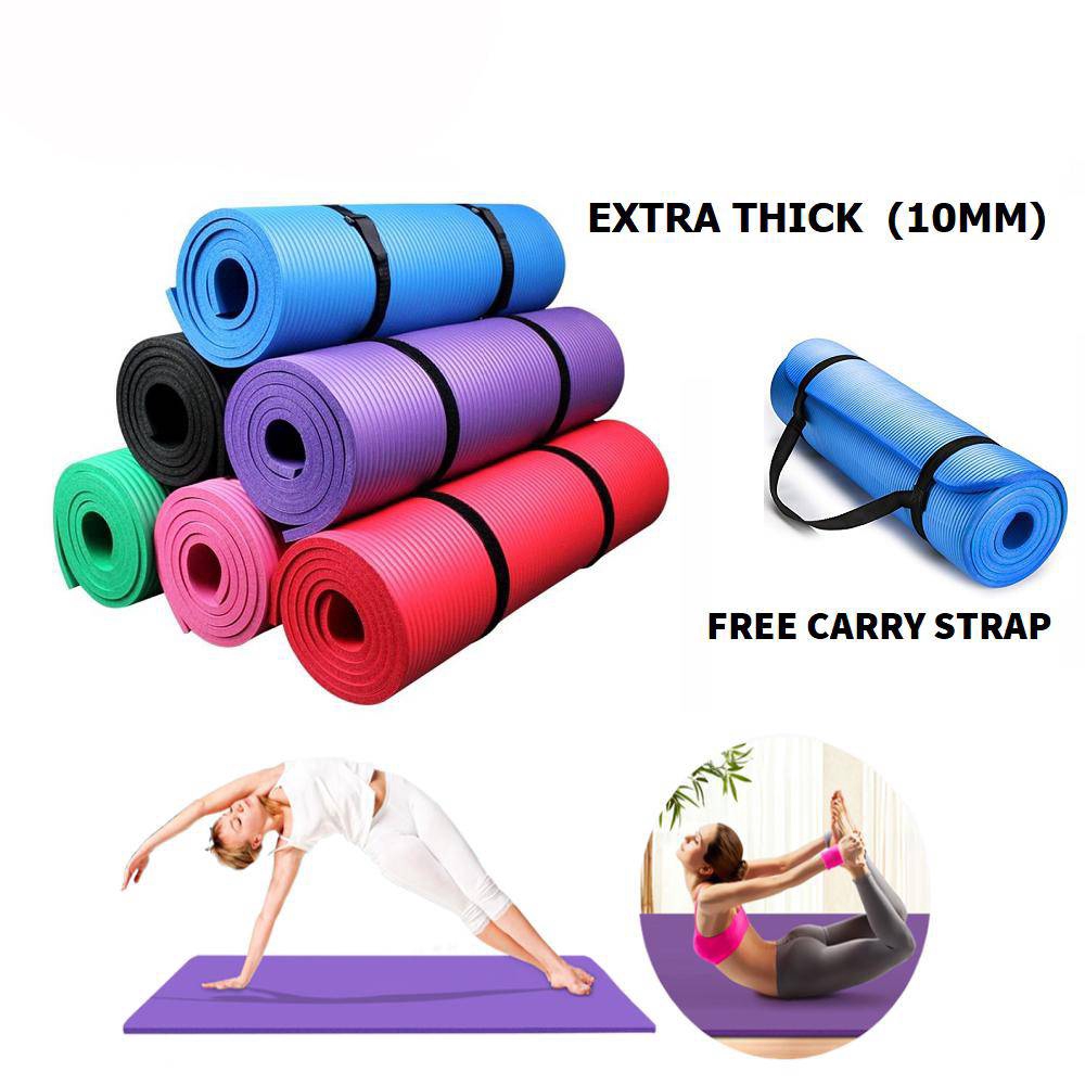 TM046 Yoga Mat Gym Exercise Fitness Workout Non Slip Yoga Mat Tikar