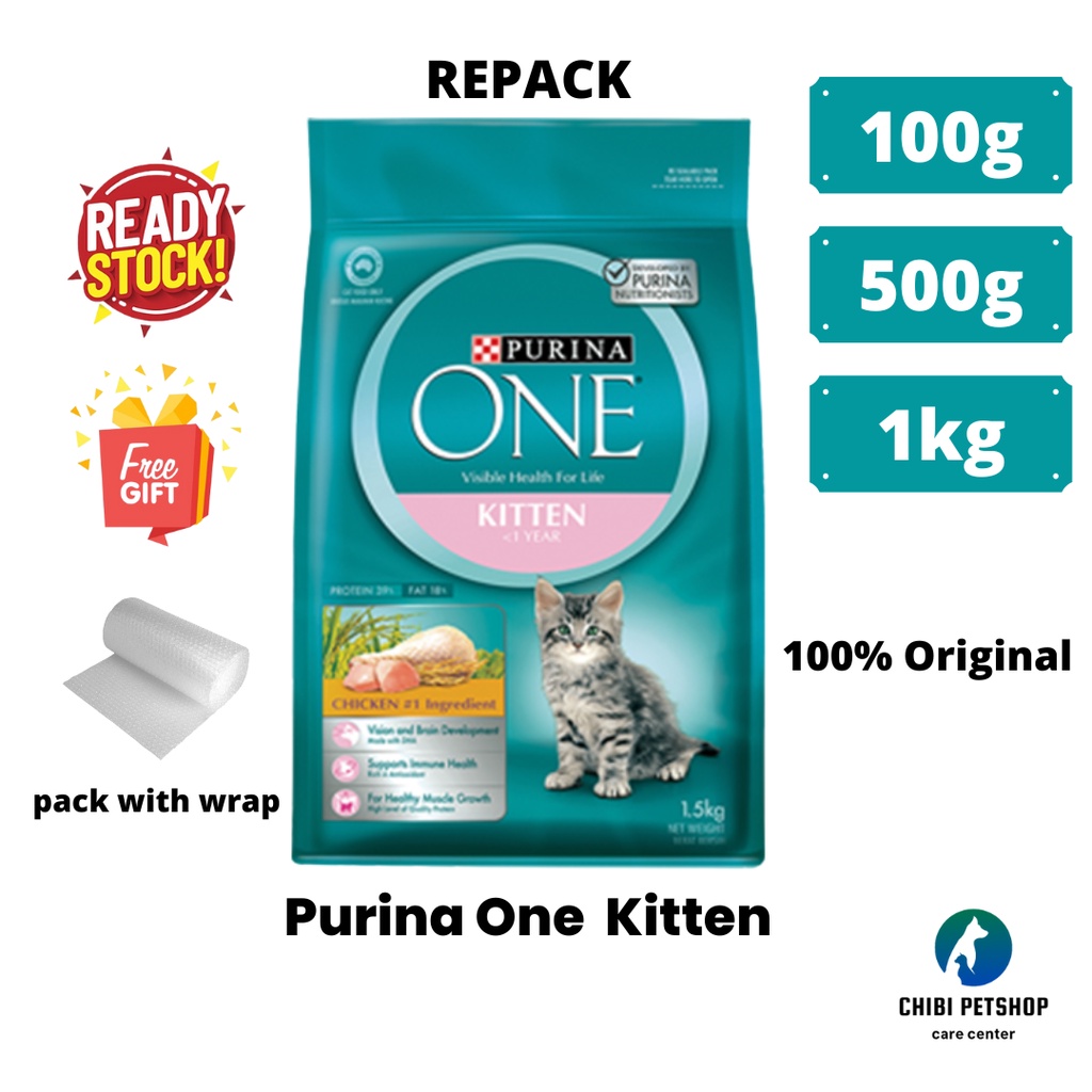 Purina One Kitten Chicken Dry Cat Food Kibbles Makanan Anak Kucing