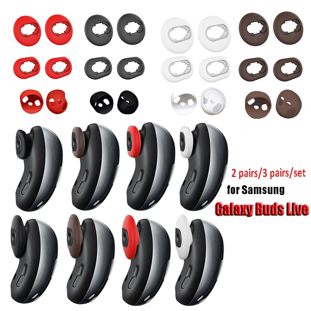 3Pairs/set Silicone Earbud Case Cover Tips Replacement Earplug For Samsung Galaxy Buds Live