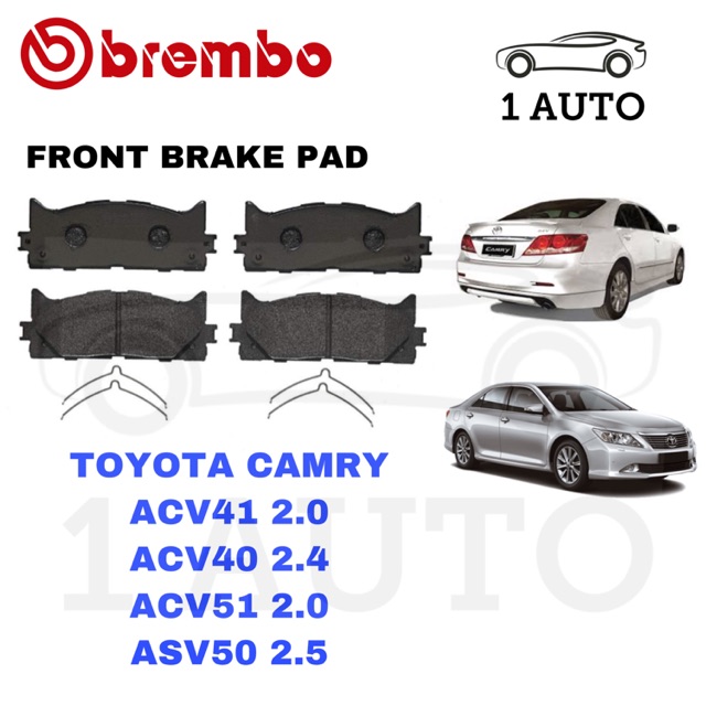 GENUINE BREMBO FRONT BRAKE PAD TOYOTA CAMRY ACV40 ACV41 ACV51 ASV50