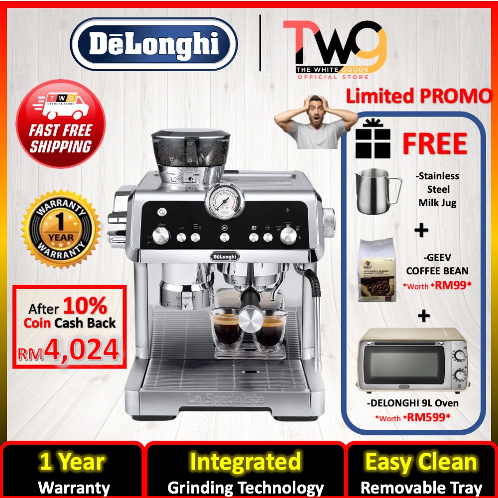 [FREE SHIPPING] DeLonghi La Specialista EC9355.M Manual Pump Driven