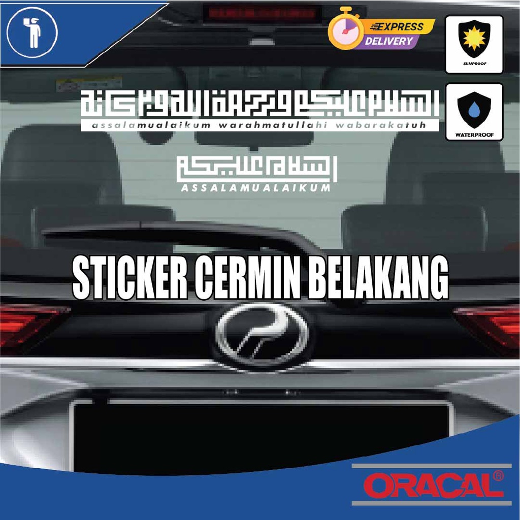 STICKER CERMIN KERETA/STICKER CUTTING ORACAL/STICKER OUTDOOR/STICKER