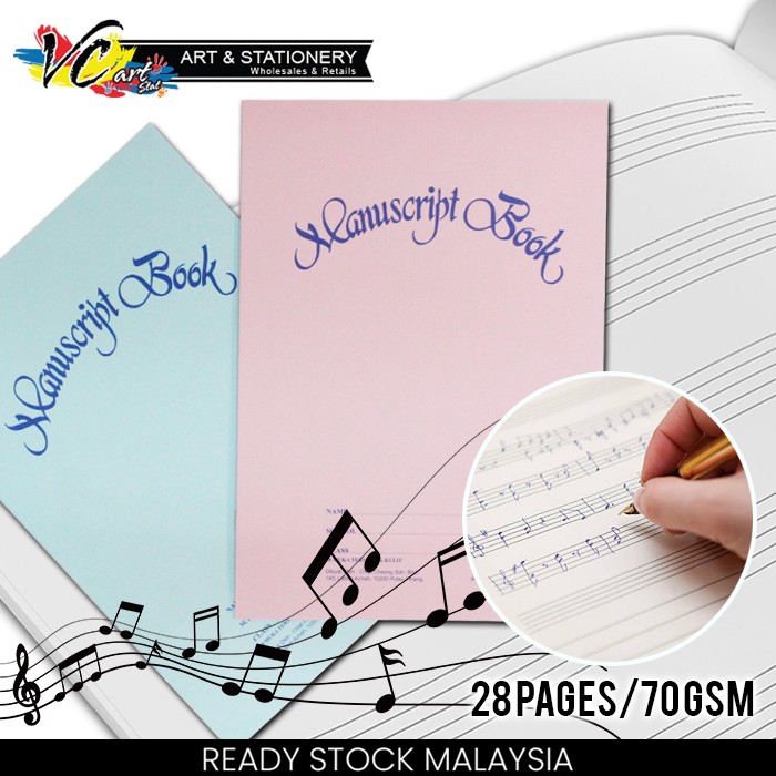 Music Book/Manuscript Book 70gsm Shopee Malaysia