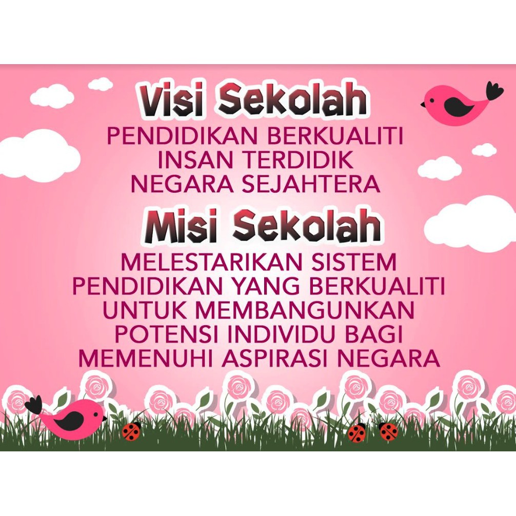 VISI MISI SEKOLAH (BANNER KELAS) Shopee Malaysia