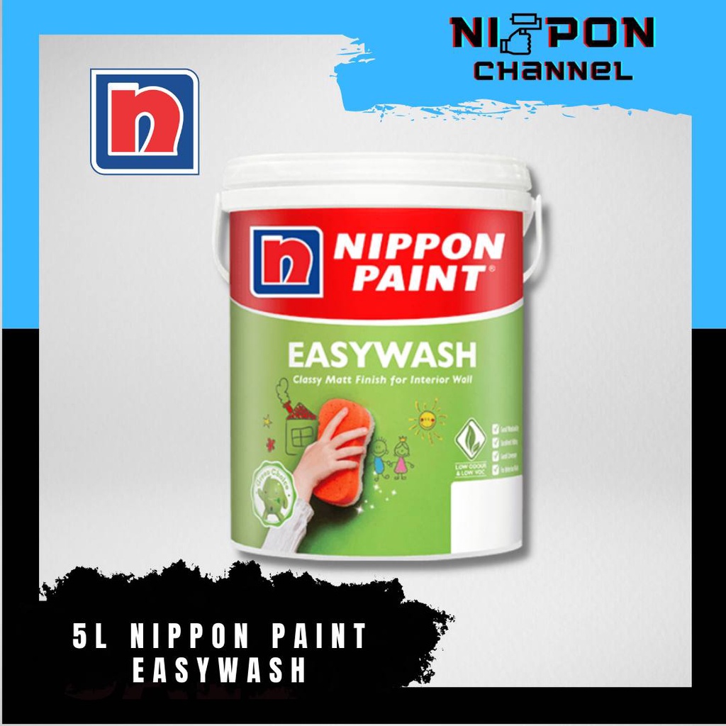 5L NIPPON EasyWash Paint / easy wash 5 LITER / INTERIOR WALL MATT
