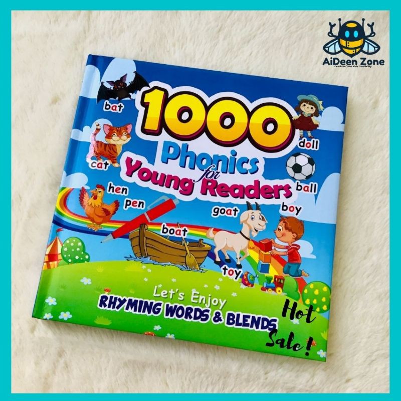 1000 Phonics For Young Readers Education Books / preschool book /Buku Fonik English Shopee