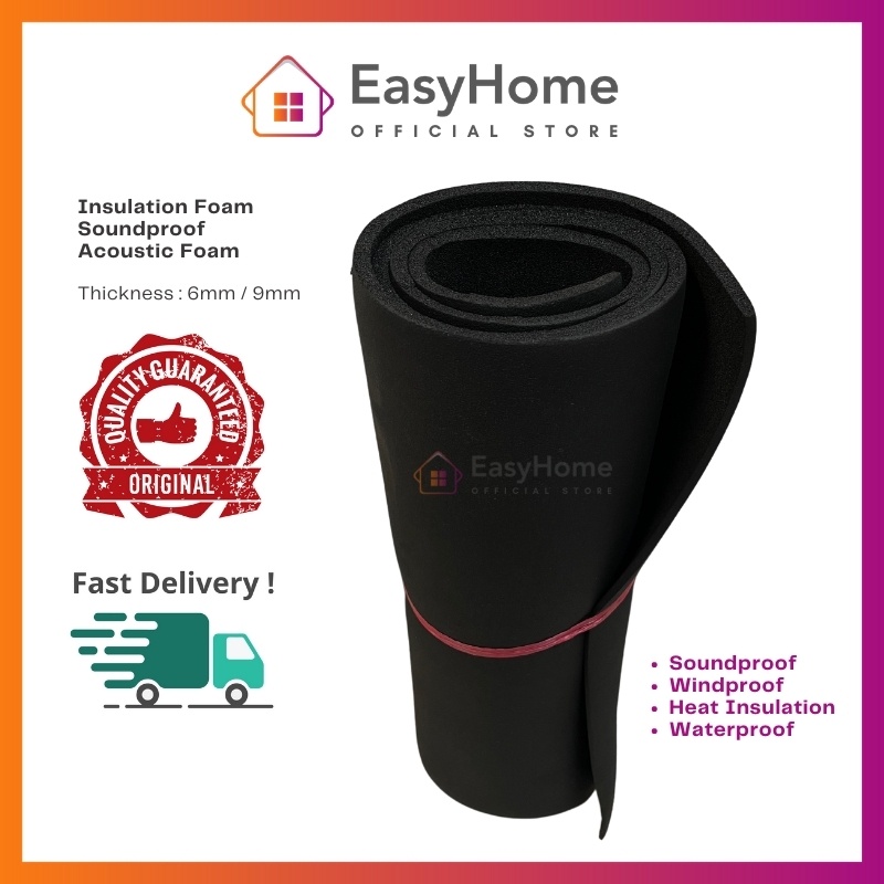 6mm/9mm INSULFLEX Car Insulation Foam/Heat Resistant/Vibration & Sound