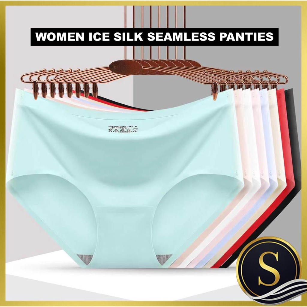 Women's Panties Women Underwear Seamless Silk Panties Ice Silky Panties