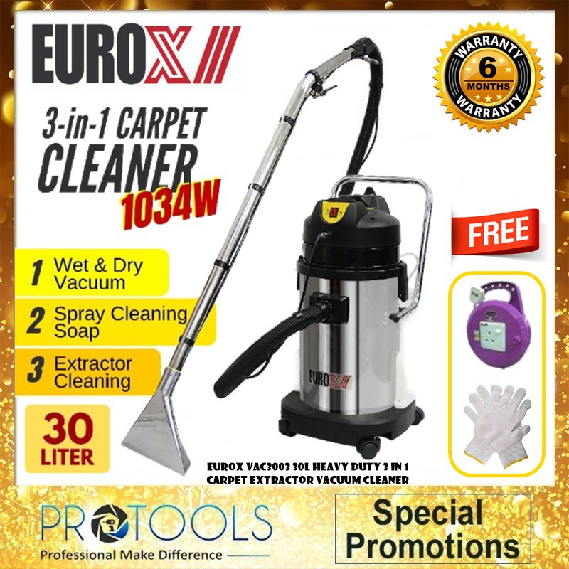 Eurox VAC3002 20L / VAC3003 30L Industrial Multifunctional Carpet