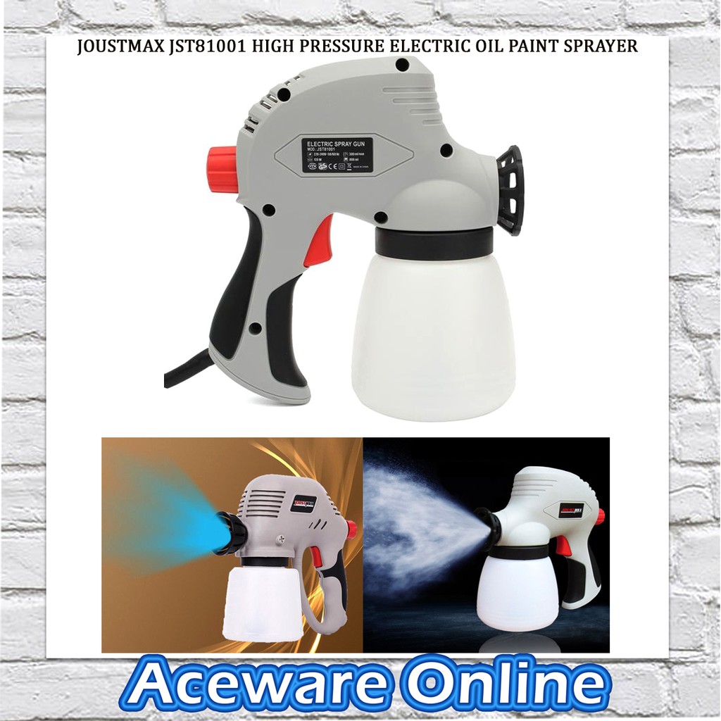 JOUSTMAX JST81001 HIGH PRESSURE ELECTRIC OIL PAINT SPRAY GUN Shopee