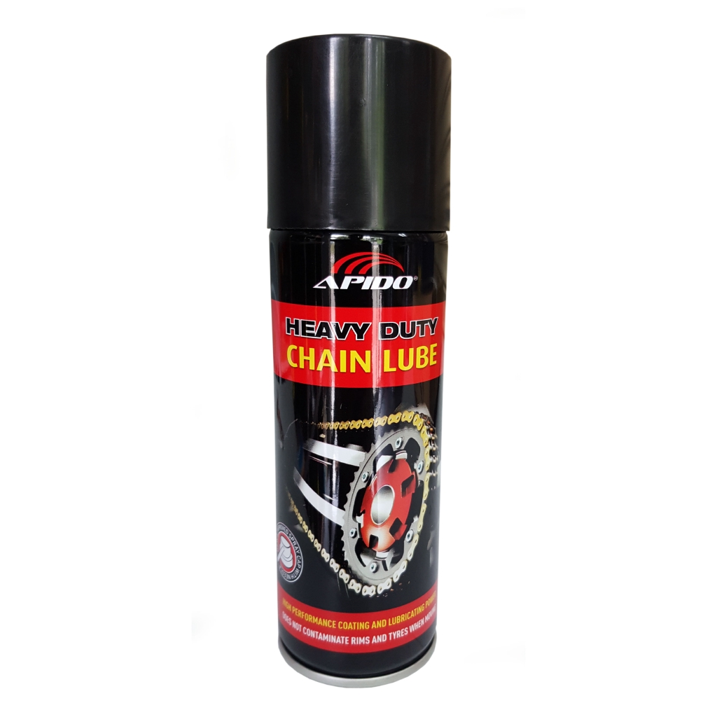 ORIGINAL Apido Chain Lube 240ml Minyak terbaik pelincir gris spray rantai motosikal Heavy duty