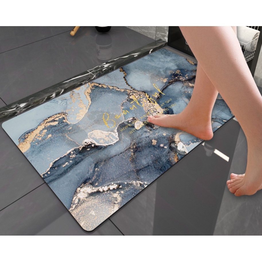 BO.EN **SOFT Diatomite Mud Mat Diatomaceous 40cm x 60cm / Fast Dry