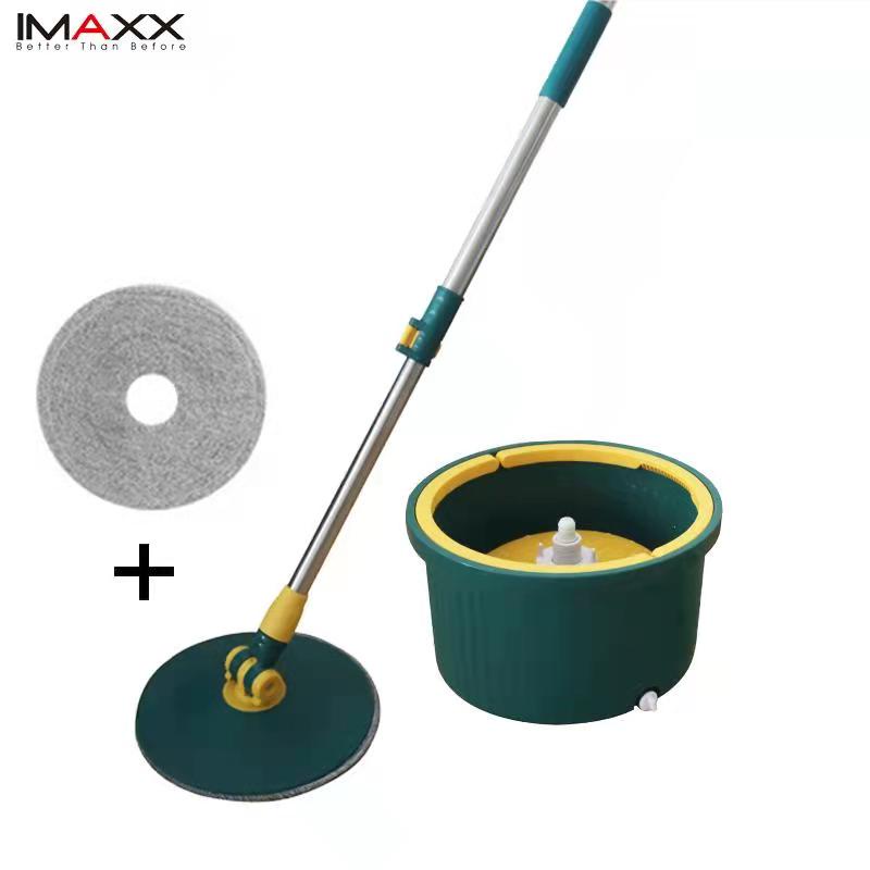 IMAXX New 2022 Spin Mop Flat Mop Round Head Floor Mop Quick Dry Mop
