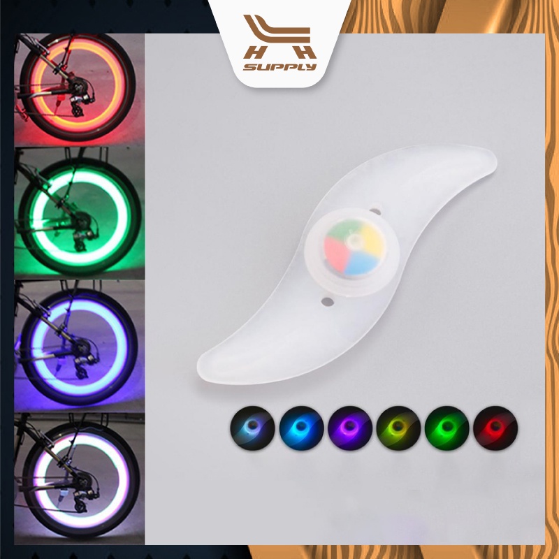 LH LED Bicycle Spoke Wheel Safety Light Cycling Push Bike Sport