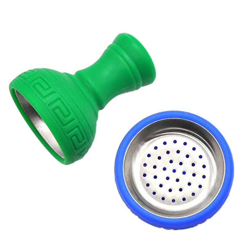 Collectibles 1 Pcs Silicone Hookah Bowl Silicon+Stainless Steel Head