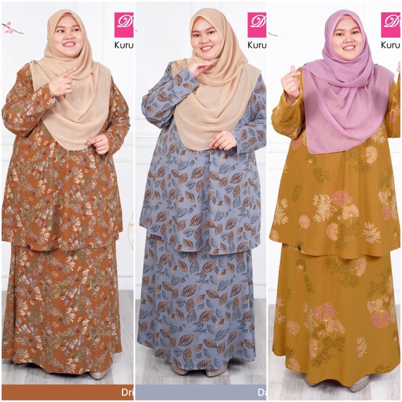 BAJU KURUNG DHIA IRONLESS PLUS SIZE 4XL, 6XL, 8XL, 10XL Shopee Malaysia