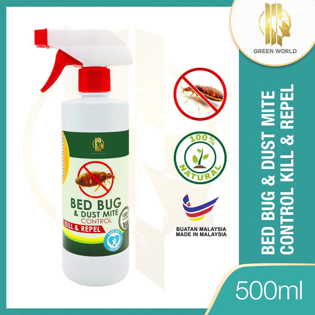 Green World Bed Bug & Dust Mite Spray Ubat pepijat/kutu busuk Shopee