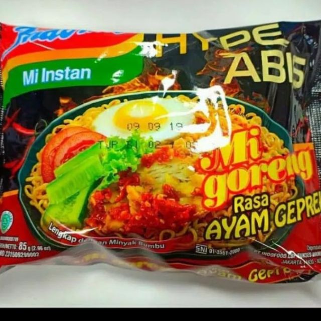 INDOMIE GORENG AYAM GEPREK MIE GORENG HYPE ABIS(4pcs) Shopee Malaysia