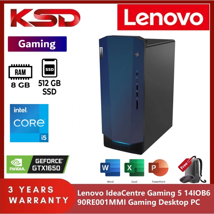 Lenovo IdeaCentre Gaming 5 14IOB6 90RE001MMI Gaming Desktop PC ( i5