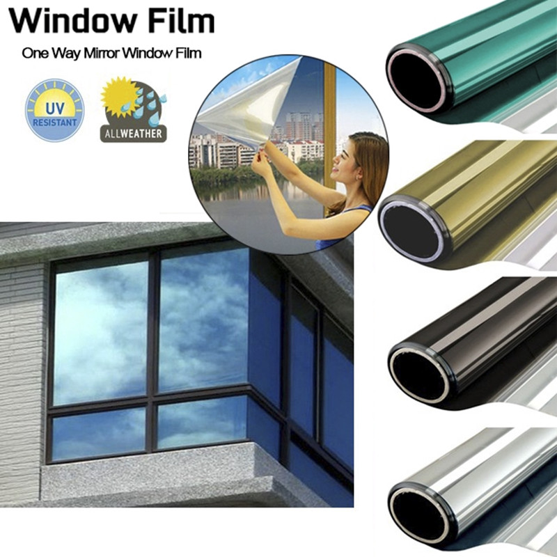 60.6X5M Mirror Silver Window Shade Film Vinyl Selfadhesive Solar