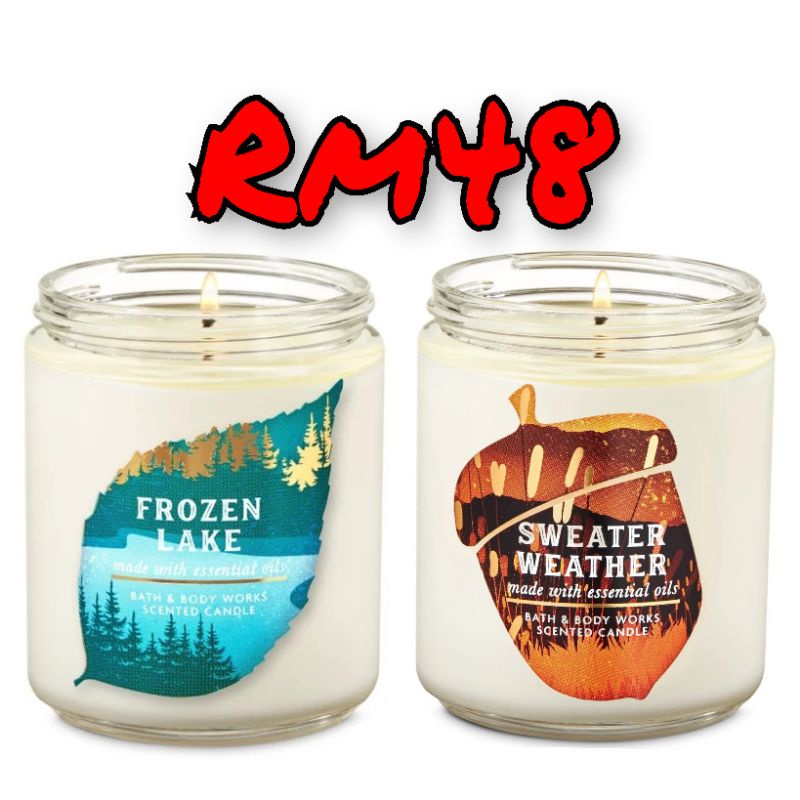 Bath & Body Works 1 Wick Candle Shopee Malaysia