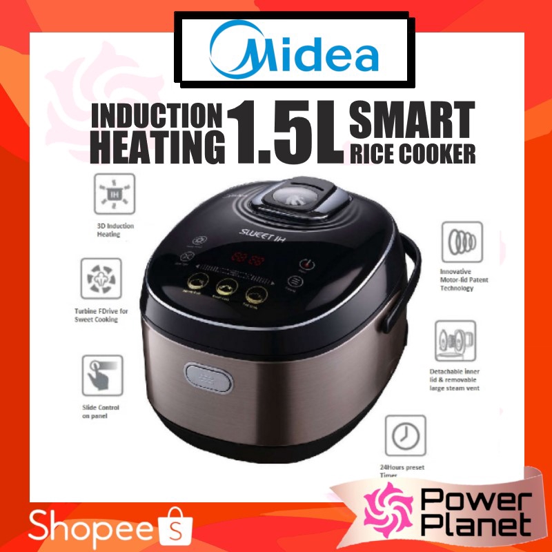 Midea 1.5L Rice Cooker IH 3D Heating System Smart Rice Cooker MBFZ15IH