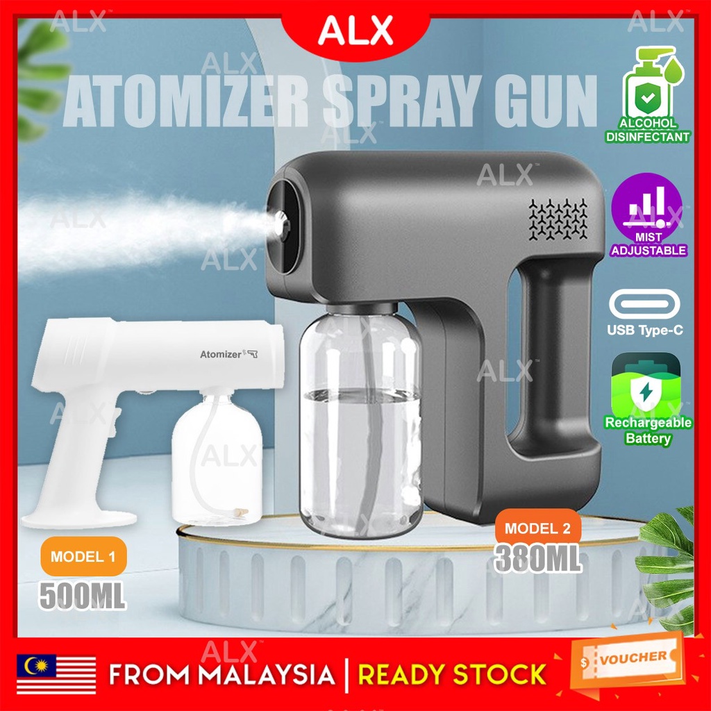 ALX【CLEAR STOCK】Nano Spray Gun Rechargeable Disinfectant Sanitizer