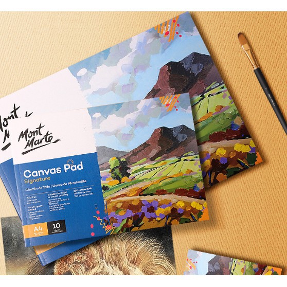 Canvas Book Color Drawing Canvas Pad Mont Marte A3 / A4 / A5 10