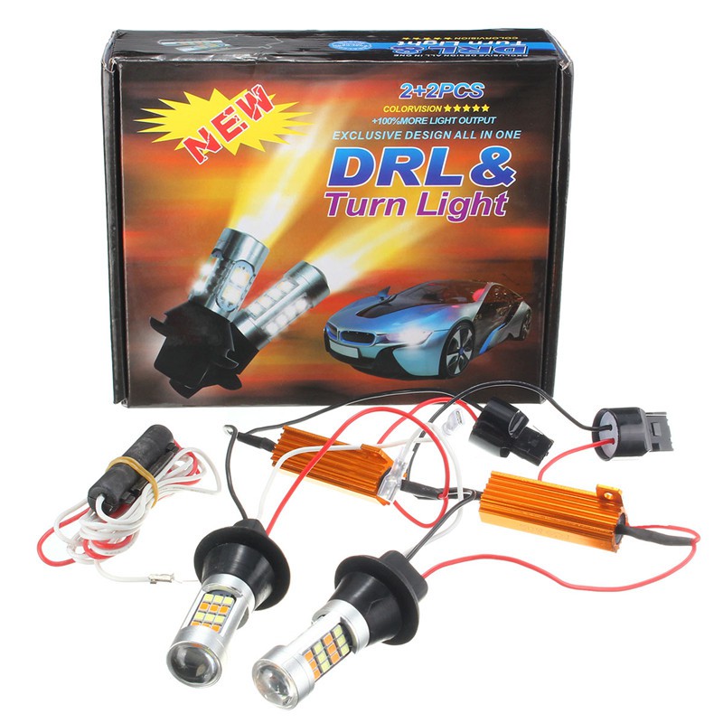DRL&Turn Light Switchback LED Bulbs Front Turn Signal Lights Shopee