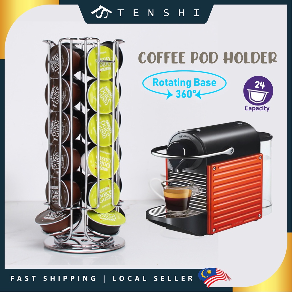 Dolce gusto starbucks coffee pod capsule holder tower 24 Pods Rotating
