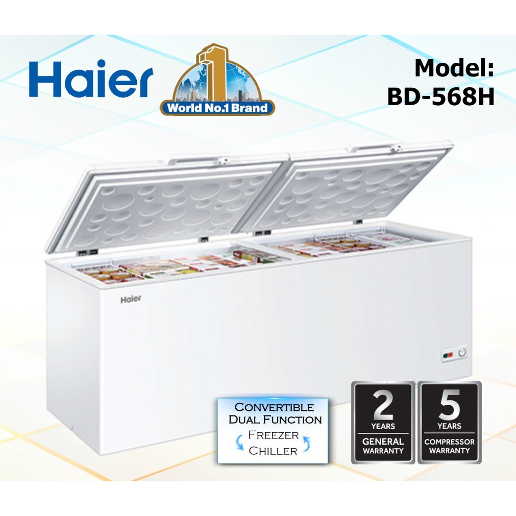 Haier BD568HP (535L) Chest Freezer Convertible (Freezer Fridge