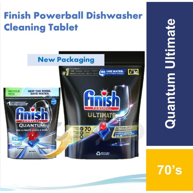 Finish All in One Quantum Ultimate Powerball Dishwasher Cleaning