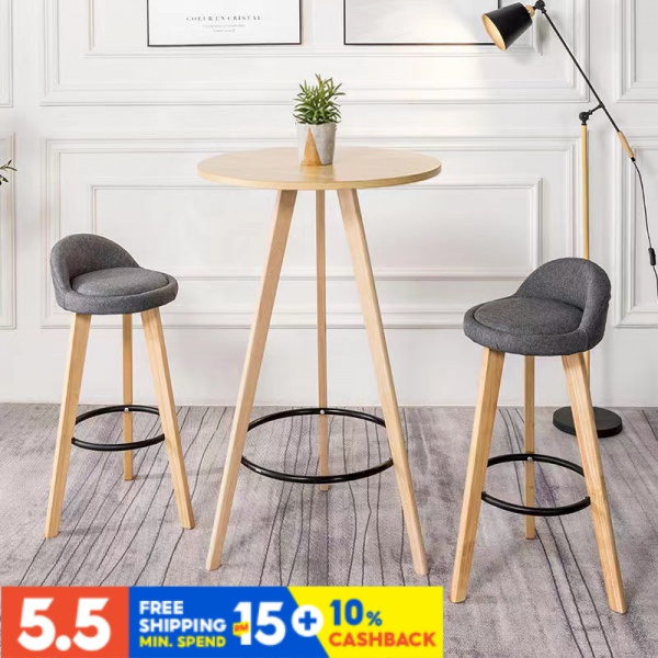 Nordic bar table and chair combination small bar table home highleg round table stool coffee