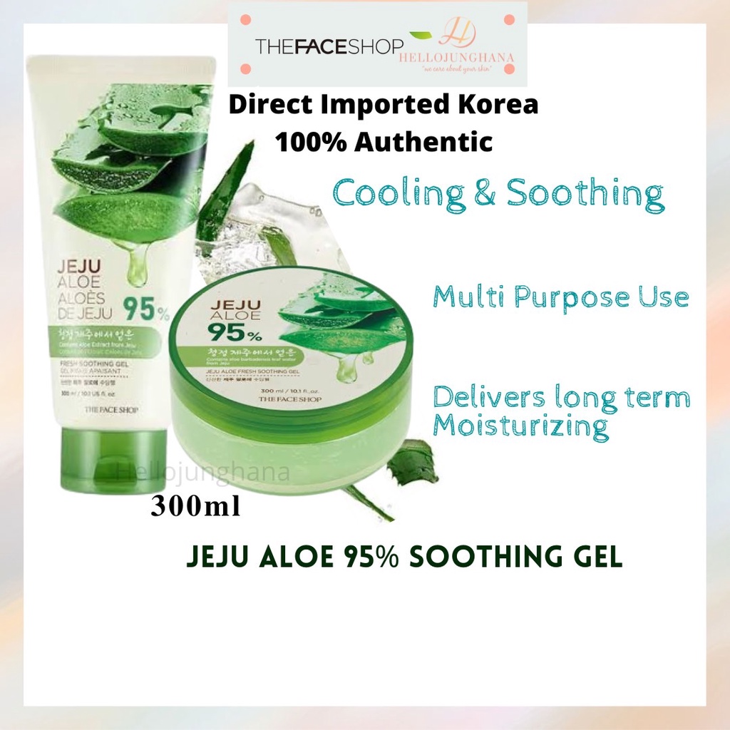 THE FACE SHOP Jeju Aloe Fresh Soothing Gel 300 ml Shopee Malaysia