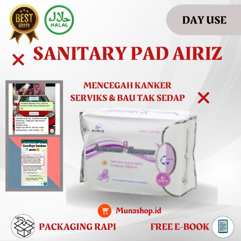 SANITARY PAD AIRIZ DAY USE ORIGINAL TIENS Shopee Malaysia