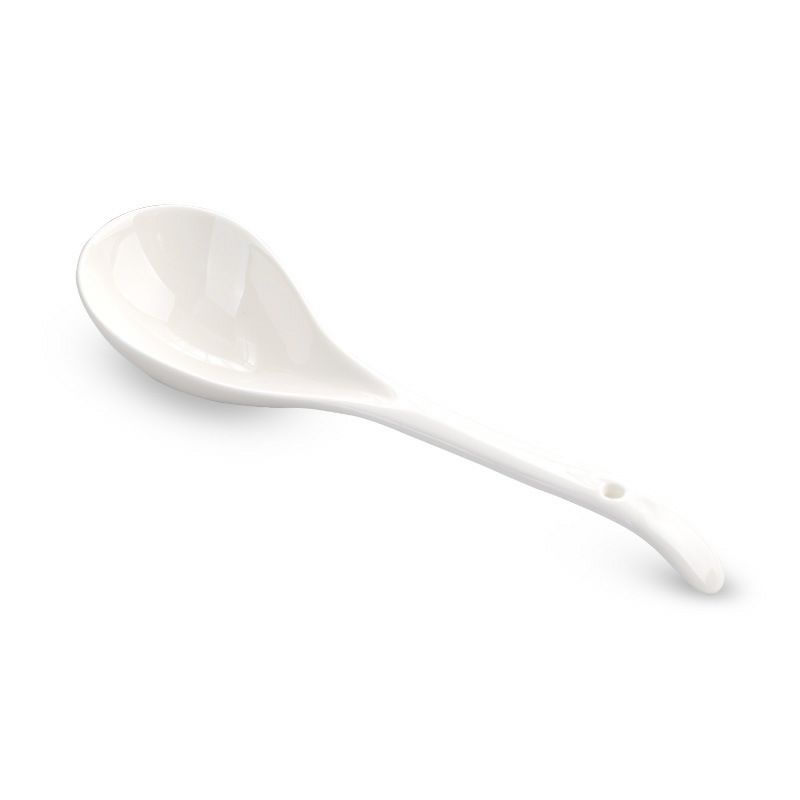 ceramic extra large pure white soup spoon (RS2640) Shopee Malaysia
