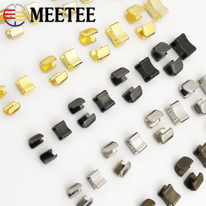 20Sets 35810 Metal Zip Stopper Sewing Bag Clothes Zip End Stop Tail