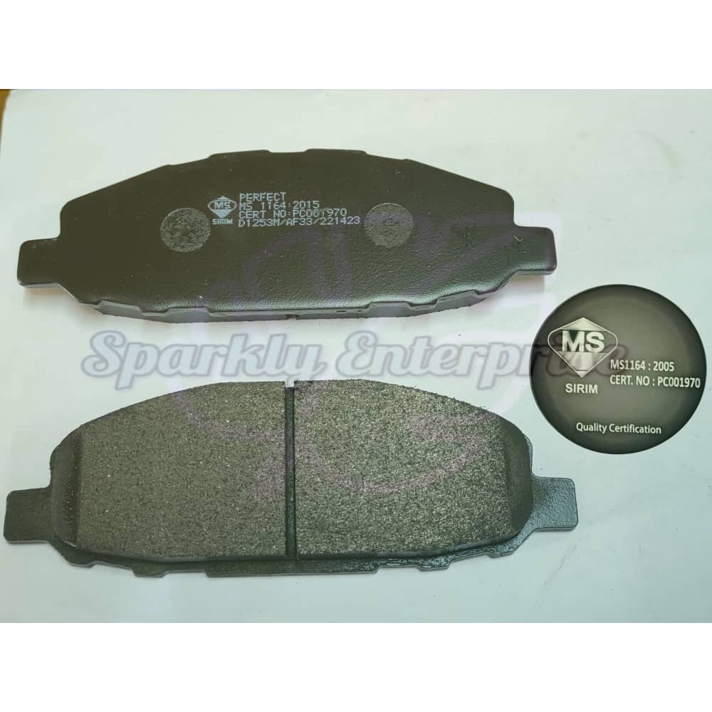 FRONT DISC BRAKE PAD D1253 NISSAN CARAVAN HOMY , URVAN 2.0 2.4 E25