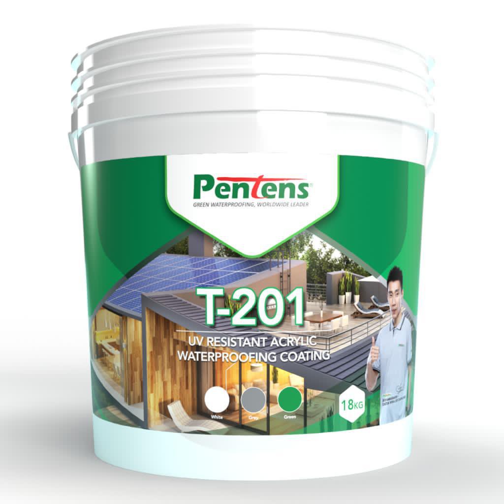 20KG PENTENS T200 / 18KG T201 UV Resistant Acrylic Waterproofing