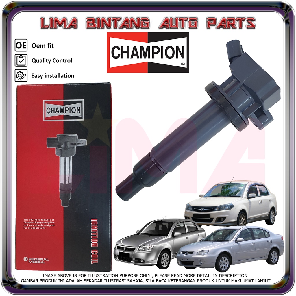 Proton Persona Old , Saga Blm Fl Ignition Coils , Plug Coil CHAMPION