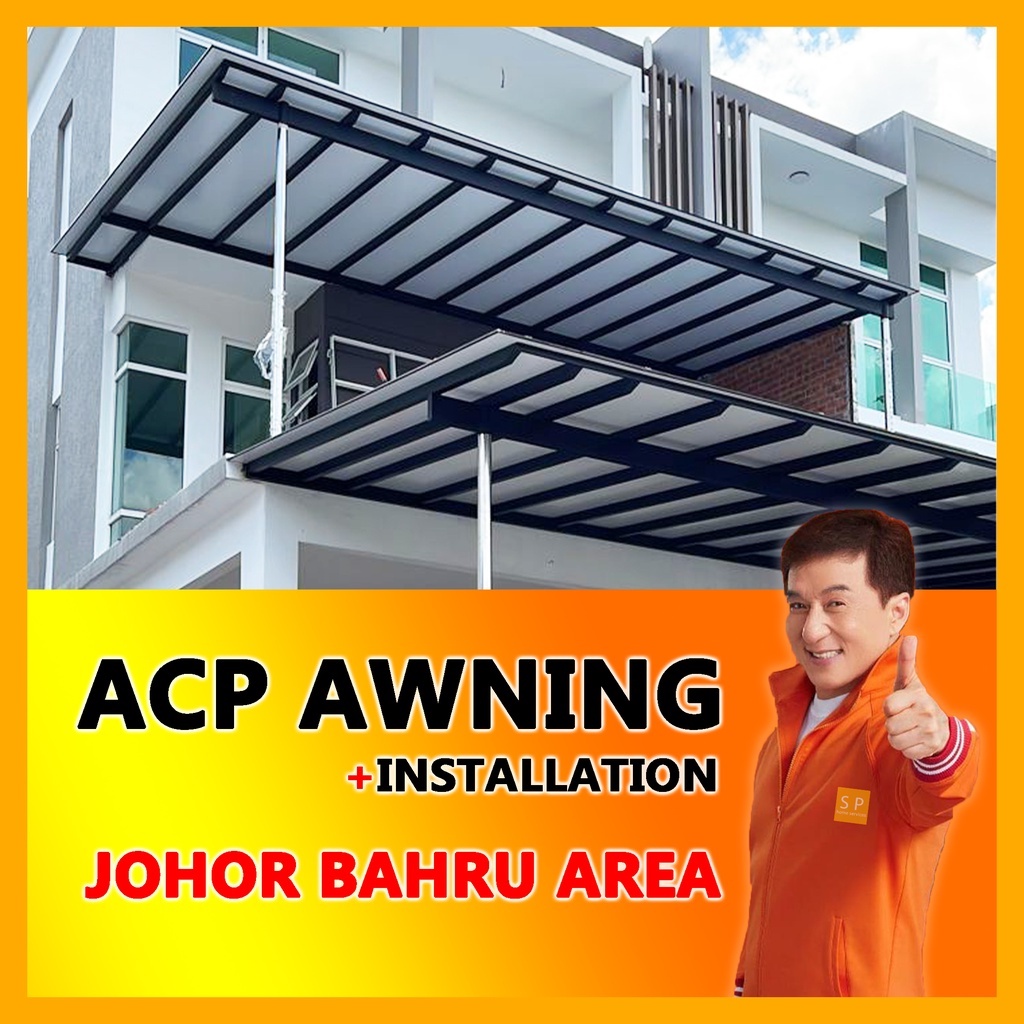 ACP Awning Basic Package With Installation Bumbung Rumah / Skylight
